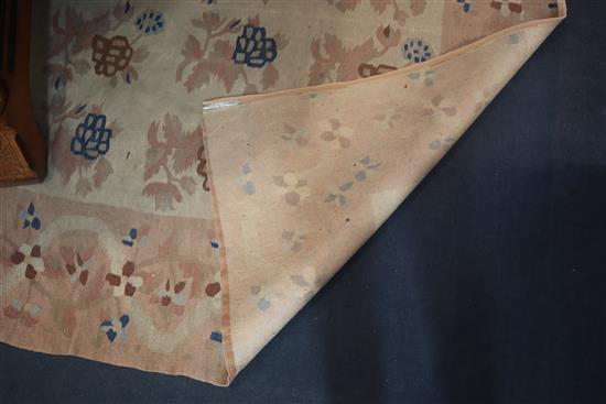A late 19th century Bessarabian flat-woven ivory ground rug, circa 1880, 8ft 8in by 5ft 11in.